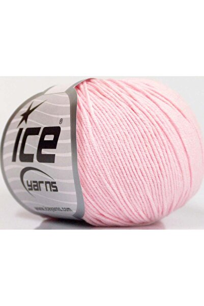 Ice yarns 4x50 جرام. خيوط أميجورومي قطنية أكريليك، قطن وردي فاتح للأطفال، خيو...