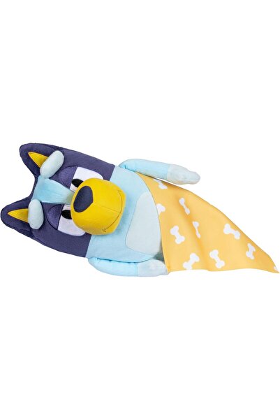 Moose Toys BLUEY S11 Sleepy Time Bingo 13" Plush with Blanket - Blue