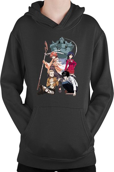 OEM UQ Holder Negi Orte Connie Attack on Titan Death Note Kids Hoodie