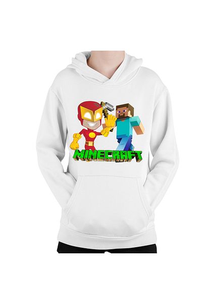 OEM Kids' sweatshirt The Flash Minecraft Steve Super Hero