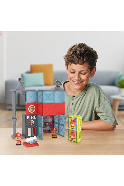 Moose Toys Tile Town Fire House Set
