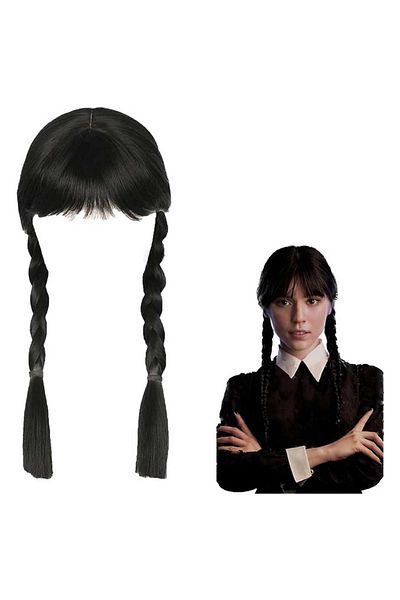 CONAHOME Wednesday Black Braided Wig