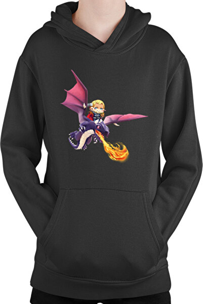OEM Παιδική μπλούζα με κουκούλα Clash of Clans Dragon Fire Thor Chibi Anime V...
