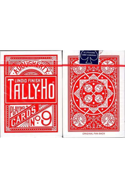 OyuncaklarÜlkesi Tally-Ho Fan Back Card Red Deck Playing Card Game Paper Cards