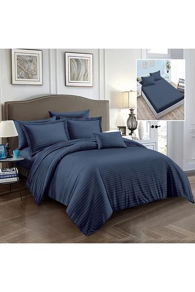 Pucioasa Damask-Polycotton Bed Linen 6 Pieces With Cover (6Dph3)