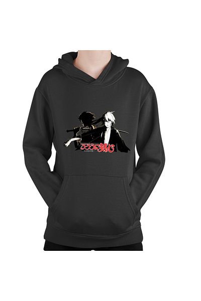 OEM Children's Hoodie Rurouni Kenshin Anime Cute Mugen Contrast