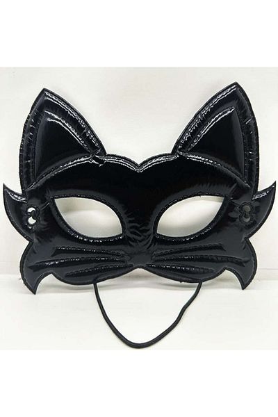 CONAHOME Black Color Fabric Material Eva Cat Mask 19X15 cm