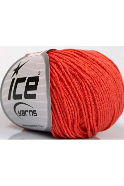 Ice yarns 4x50 جرام. قطن عضوي للأطفال، قطن عضوي بلون السلمون للأطفال، خيوط صي...
