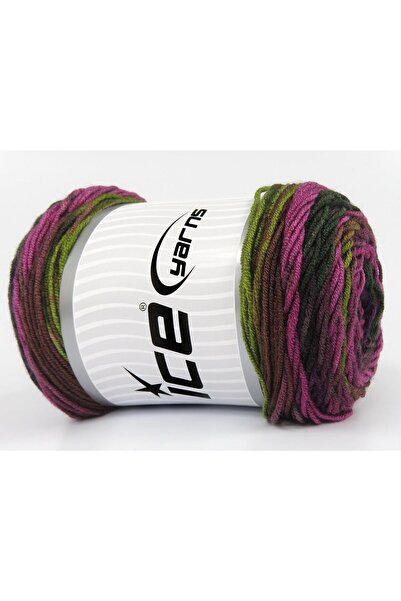 Ice yarns مجموعة من 3 × 100 جرام من خيوط آيس يارنز بيبي دريم باتيك، ألوان بنف...