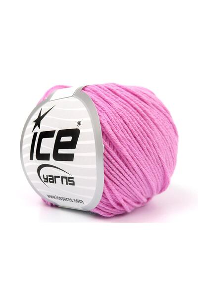 Ice yarns 4x50 جرام. قطن عضوي للأطفال، قطن عضوي، وردي للأطفال، خيوط صيفية، قط...