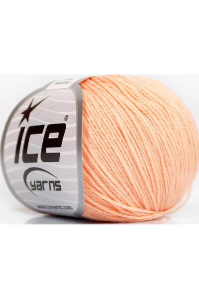 Ice yarns 6×50 جرام. أكريليك بيبي ميرينو، صوف ميرينو سلمون فاتح، شتوي، أطفال،...