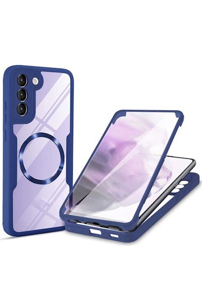 Dali Carcasă de protecție 360° compatibilă cu Samsung Galaxy S21 FE 5G, ColorVerse, compatibilă cu MagSafe, TPU, culoarea B