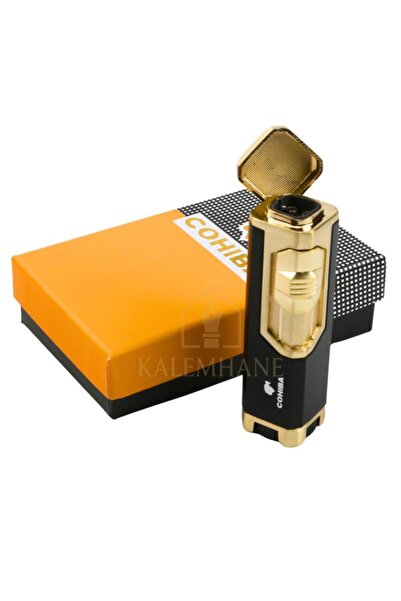 kalemhane Pürmüz Model Cohiba İsme Özel Gazlı Çakmak