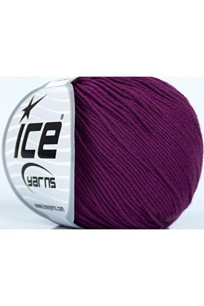 Ice yarns 8x50 جرام. قماش أديل قطني، أكريليك أرجواني للأطفال، خيوط صيفية، قطن