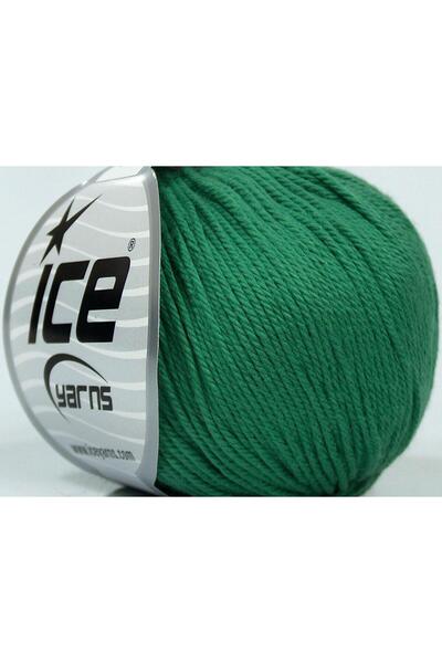 Ice yarns 8x50 جرام. بيبي كوتون أخضر، خيوط صيفية، قطن، 100% قطن، مضاد للبكتير...