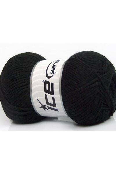 Ice yarns 3X100Gr. Baby Comfort Black Winter, Baby, Plain Threads, Worsted