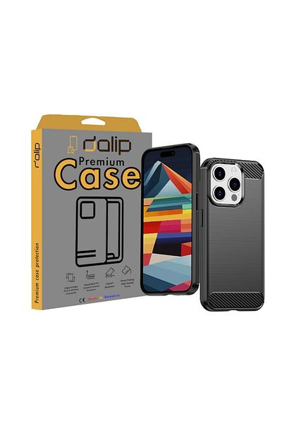 dalip Case for Huawei P50 Pro, Carbon Fuse, HQ TPU, Black
