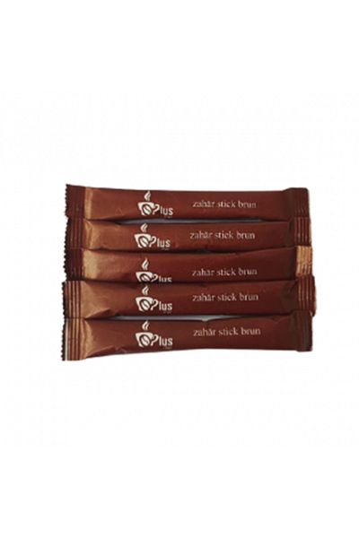 Depozitul de Cafea Plusmer Zahăr Brun Stick Plusmer, 5g, 100set/20bax, 10 Kg