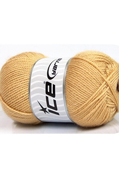Ice yarns 4x100 جرام. خيوط دورا أكريليك كافيه لاتيه الشتوية، خيوط مستقيمة، 10...