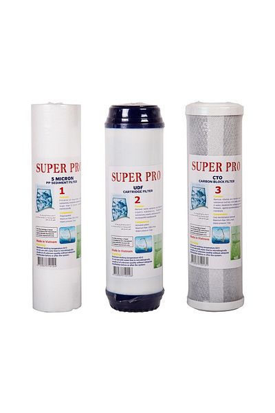 Superpro 3 Piece Stages Of Domestic Desalination Device Set