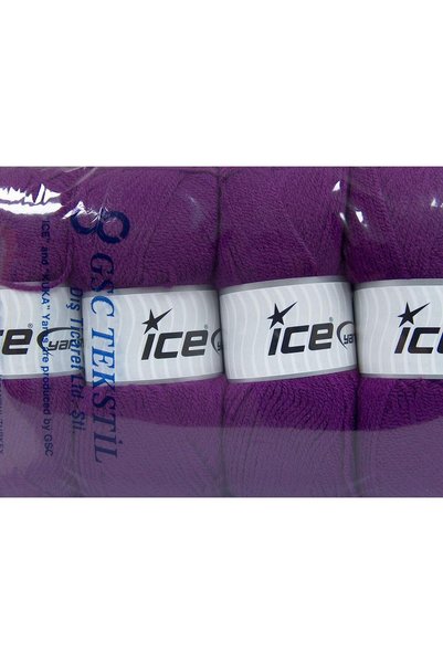 Ice yarns Lot of 4 X 100Gr Skeins Ice Yarns Gonca Hand Knitting Yarn Maroon