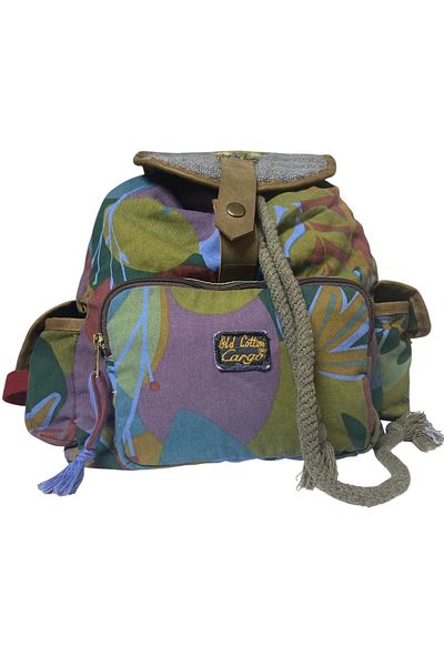 Old Cotton Quality Single Eyed Vintage Casual Design Unisex Backpack Daily School Trip Camping Trekking Bag 29Cmx36Cm