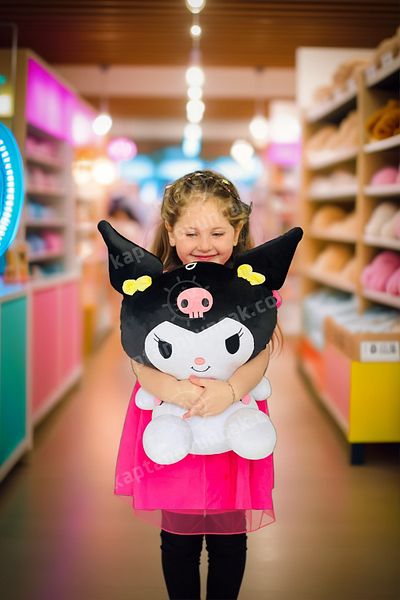 OMZ Anime Kuromi Plush Toy Large Size Educational Toys Girl Children's Toys