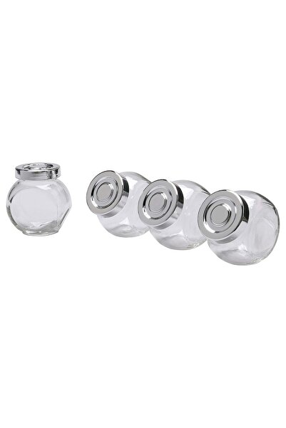 OEM Set of 4 glass spice jars, 150ml