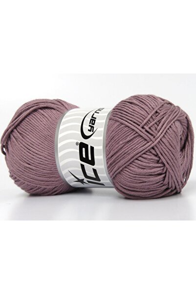 Ice yarns 4x100 جرام. بيبي سيلكي بامبو، قطن بلون البرقوق الفاتح للأطفال، خيوط...