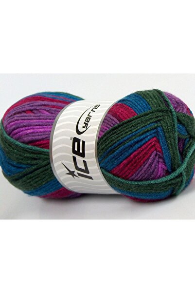 Ice yarns (4 قطع 100 جرام) مجموعة من 4 قطع من الأكريليك الفاخر من نايس بيبي ب...