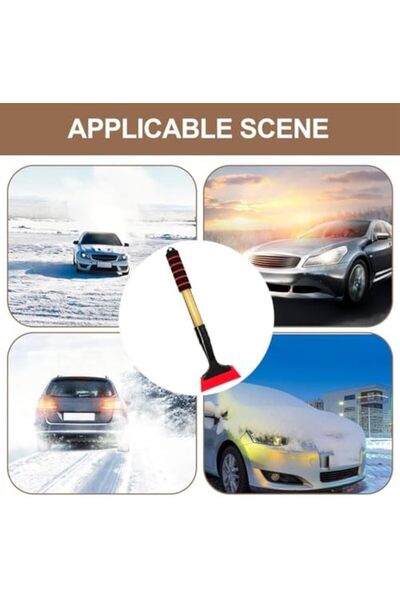 Generic 3XR Ice Scraper for Car Windshields and Windows - Foam Handle, Snow Shovel