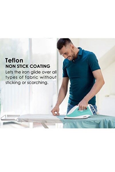 Sanford Sanford 1400W Dry Iron - Tefal Non-Stick Soleplate, Thermostatic Control, Lightweight