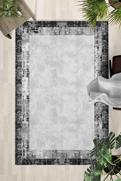 Monnhein Неплъзгащ се килим, подходящ за пране – модерен килим с дигитален пе...