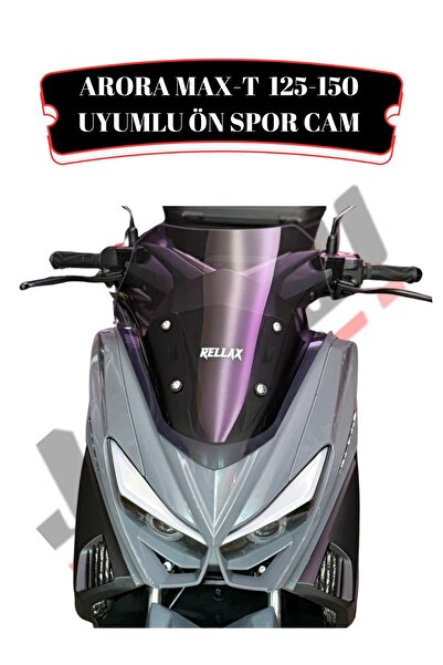 JİEKAİ ARORA MAX-T 125-150 UYUMLU ÖN SPOR CAM (GENİŞLİK: 41 CM YÜKSEKLİK: 44 ...
