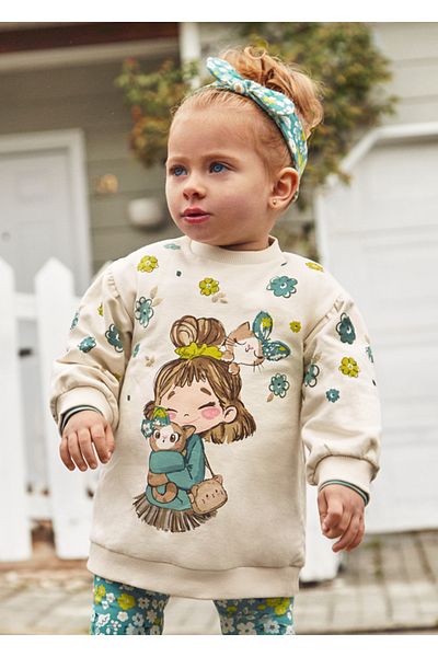 MAYORAL Winter Baby Girl Dress Cream