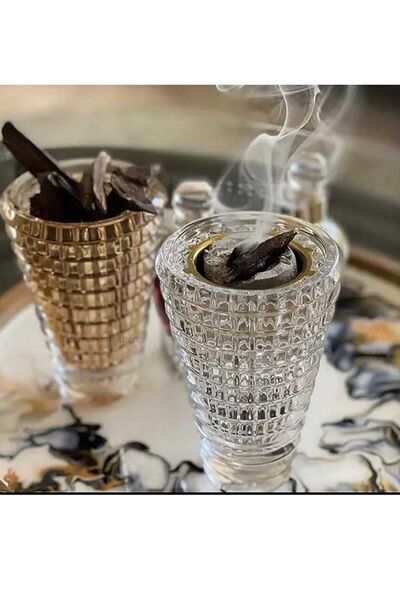 Story of candle مبخرة كريستالية، مبخرة بخور للمنزل والمكتب