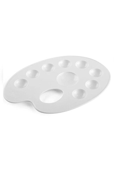 Mçb Group (5 bucăți) Paleta de pictură ovală din plastic Paleta de vopsea pen...