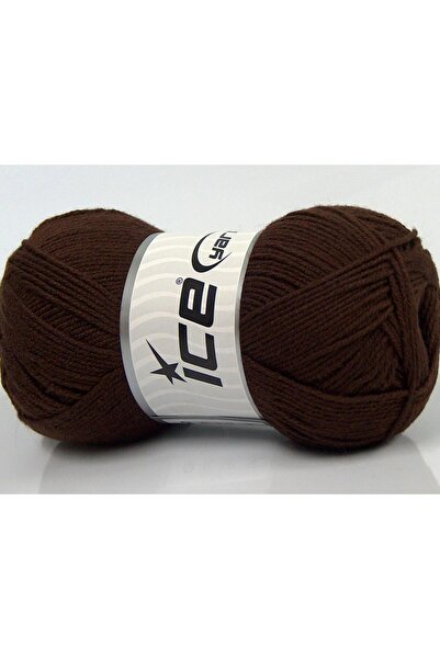 Ice yarns 4x100 جرام. BAMBOO BABY خيوط بامبو براون للأطفال، خيوط صيفية، بامبو...