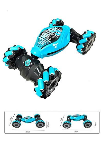 welcomein Uzaktan Kumandalı Bilekten Kontrol Drift Işıklı Şarjlı Akrobat Stunt Araba 2.4G RC Oyuncak +6 Yaş