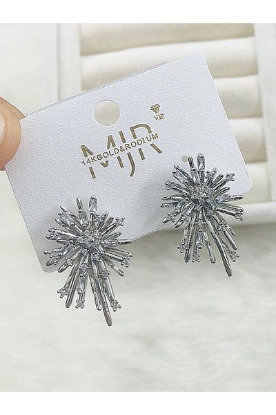 DS DİAMONDSHOP Earring Zircon Stone Nail Model New Season Bykp-202507224