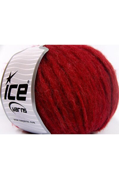 Ice yarns 8X50Gr. Softair Tweed Viscose, Acrylic Red Winter, Dotted, Flat Thr...