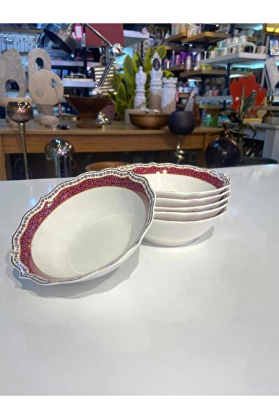 ÇIRPAN EV PEMBE PORSELEN 6'LI KASE 15CM
