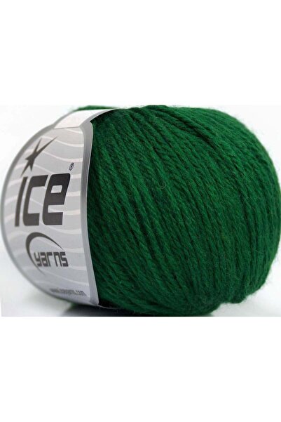 Ice yarns 6×50 جرام. خيوط ميرينو للأطفال، أكريليك، صوف ميرينو، أخضر داكن، للش...