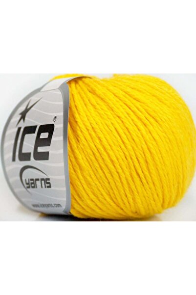 Ice yarns 6×50 جرام. خيوط ميرينو للأطفال، أكريليك، صوف ميرينو أصفر، للشتاء، ل...