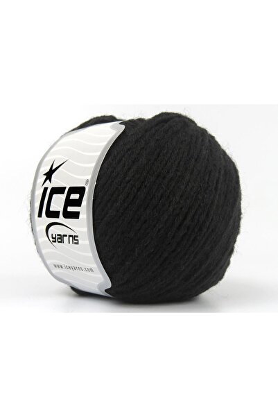 Ice yarns 8x50 جرام. خيوط بامبينو ميرينو أكريليك، صوف ميرينو أسود، للشتاء، لل...