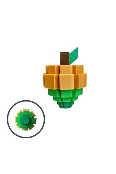 Lulu's Prints Figurina fruct Sugar apple din Grow a Garden, Roblox, multicolor, plastic, printat 3D, 50x50x71 mm