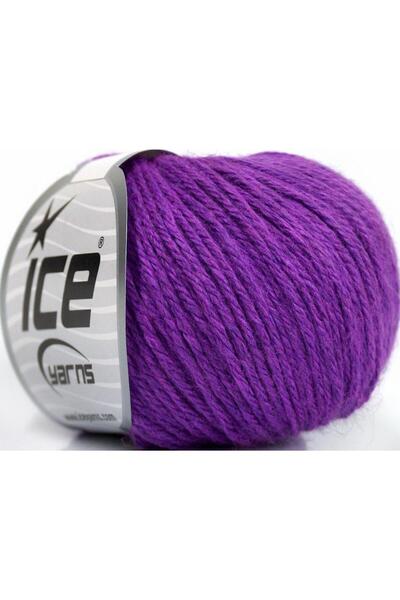 Ice yarns 6×50 جرام. خيوط ميرينو للأطفال، أكريليك، صوف ميرينو، لون لافندر، لل...