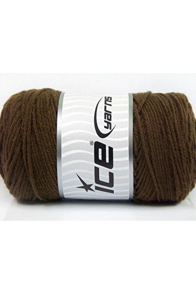 Ice yarns 2×200 جرام. خيوط شتوية بنية اللون من نوع SAVER، خيوط مسطحة، مصنوعة ...