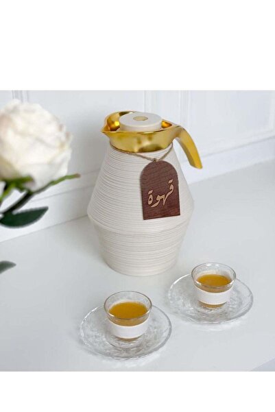 Story of candle تعليقة ترامس بعبارة (قهوة) | بني