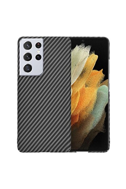 Dali Carcasă de protecție compatibilă cu Samsung Galaxy S21 Ultra 5G, carcasă din fibră de carbonită, policarbonat, Ca